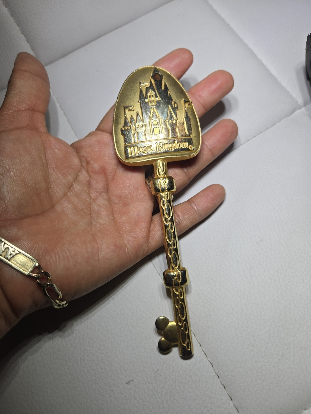 Disney Gold Magic Kingdom Castle Key Wall Accent